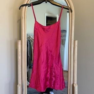 Victoria’s Secret pink silk slip dress